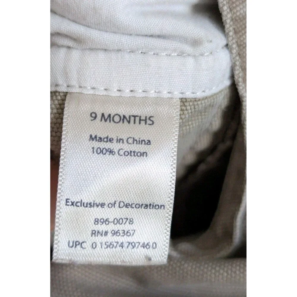 Oshkosh Bgosh Baby Boy Vestbak Overalls 9 Months Brown Tan Moose Outdoor Theme